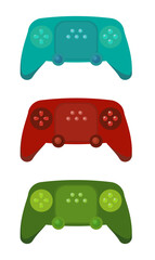Joysticks set in 3 colors