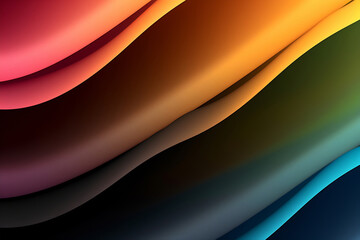 Colorful waves create rhythm