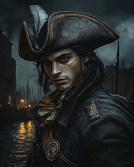 Stealthy Pirate Rogue RPG Character Fantasy