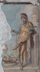 Roman fresco from pompeii