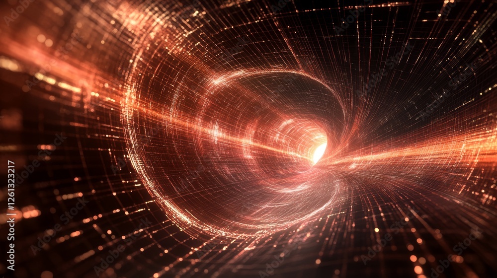 Poster flowing digital data cyberspace digital art virtual environment abstract viewpoint data visualizatio
