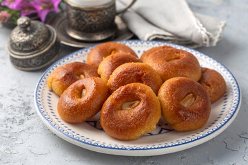 Traditional delicious Turkish dessert (Turkish name; Sekerpare)