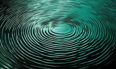 Obraz premium Abstract Green Ripples