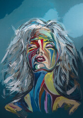 The rainbow woman on the other side of freedom