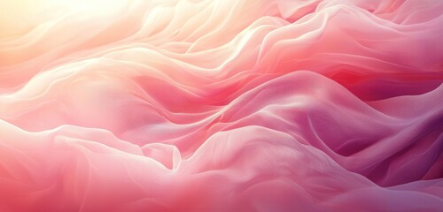 Obraz premium A gentle wave of light pink flowing across the background, evoking a soothing and peaceful atmosphere