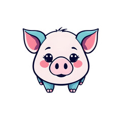 Fototapeta premium funny pig cartoon