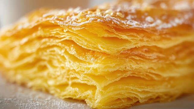 Baking flaky pastries in a cozy kitchen delicious food photography warm atmosphere close-up view culinary art