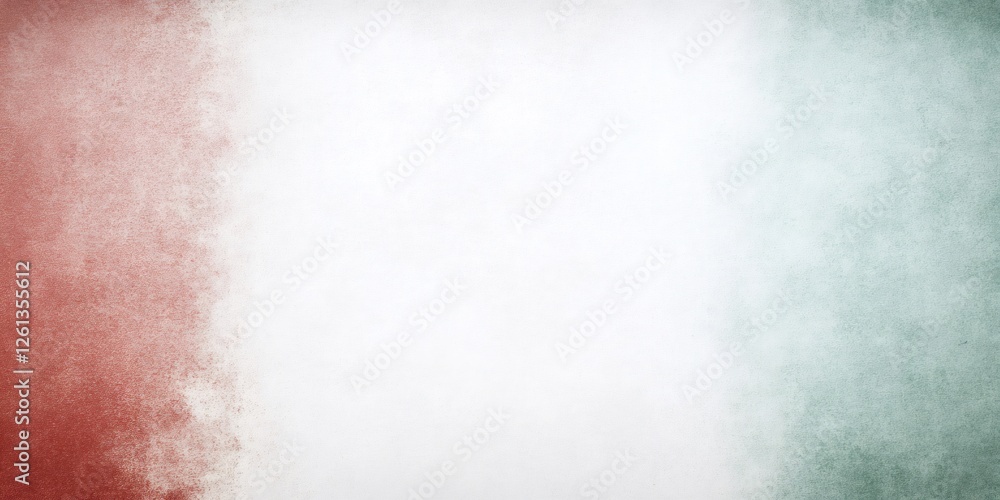 Aufkleber gradient blending red and green hues softly merging into pristine white, perfect for digital design 