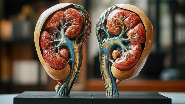 cadaver kidney for medical student learning purpose 