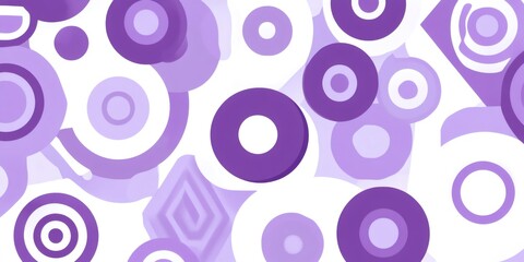 Naklejka premium Modern abstract background with purple and white circles overlapping and creating a dynamic composition