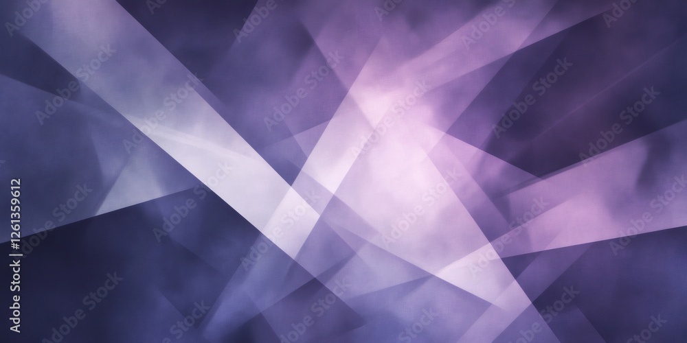 Poster modern purple and white minimal geometric background with overlapping stripes and gradient colors cr