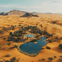 Fototapeta premium oasis in the desert