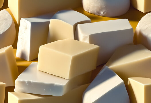 bar of soap against simple background ideal to add text