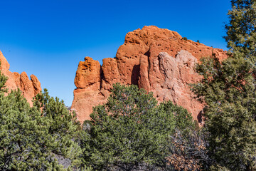 Garden of the Gods in Colorado Springs Winter of 2025