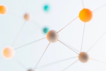 Visual representation of interconnected nodes symbolizing communication in digital media