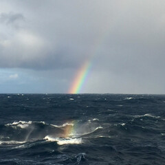 Rainbow Over the Sea