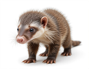 Naklejka premium Baby Anteater Walking with a Small, Curious Snout