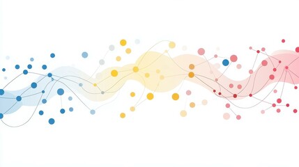 Explore the future with this tech abstract backdrop featuring connected lines and dots for big data visualization.