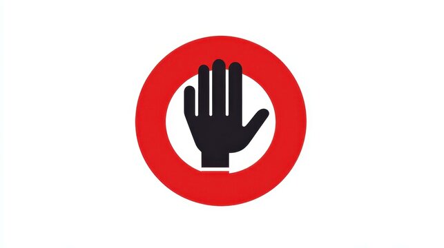 A clear, bold illustration of a warning sign that states Do NOT intervene against a simple, clean backdrop.