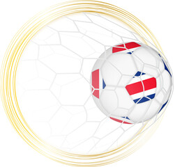 Obraz premium Costa Rica flag on soccer ball
