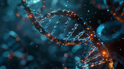 At a crime scene, DNA from hair strands is extracted and analyzed, revealing a match in a database to a suspect with a criminal record, advancing the case.