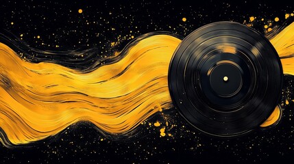 Retro Inspired Vintage Vinyl Record Album Cover Design