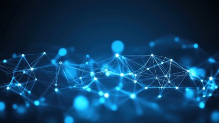 Obraz premium Abstract Network Technology Background