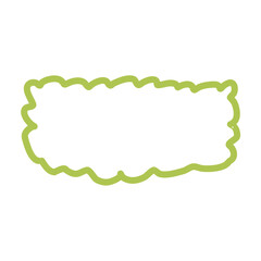 Hand-Drawn Green Speech Bubble