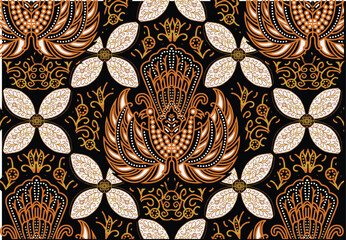 A very unique classic batik motif from Indonesia
