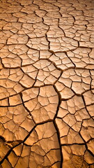 Cracked and dry earth or land due to lack of rain and water for background.
