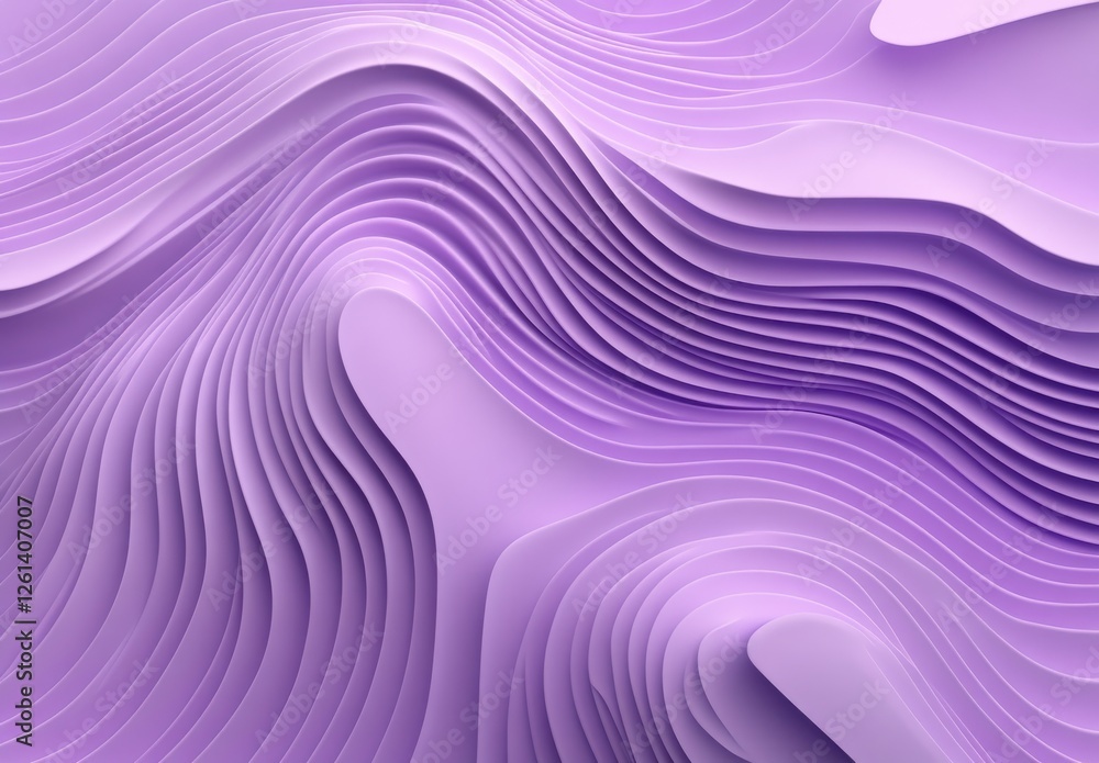 Poster abstract purple wave patterns create a soothing and modern background featuring flowing lines and so