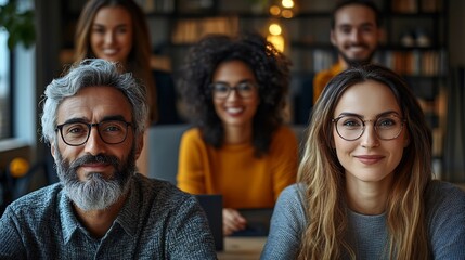 Online business conference with multiple participants on a computer