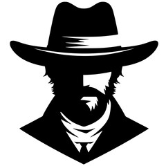 Sheriff portrait silhouette