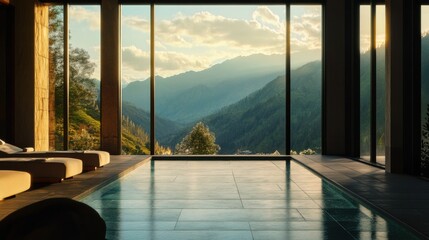Exquisite Private Spa Retreat in a Serene Mountain Setting with High-End Treatments and Elegant Decor: Relaxing Ambiance, Premium Facilities, and Breathtaking Natural Views