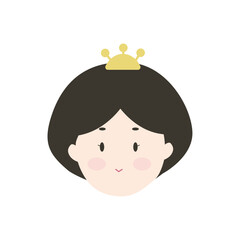 ひな祭りに使えるおひな様のシンプルかわいいイラスト