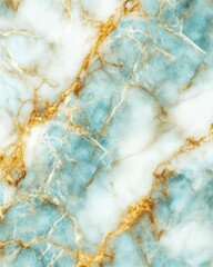 Naklejka premium Turquoise and Gold Luxury Marble Texture, Abstract Digital Art Background for Creative Branding and Design