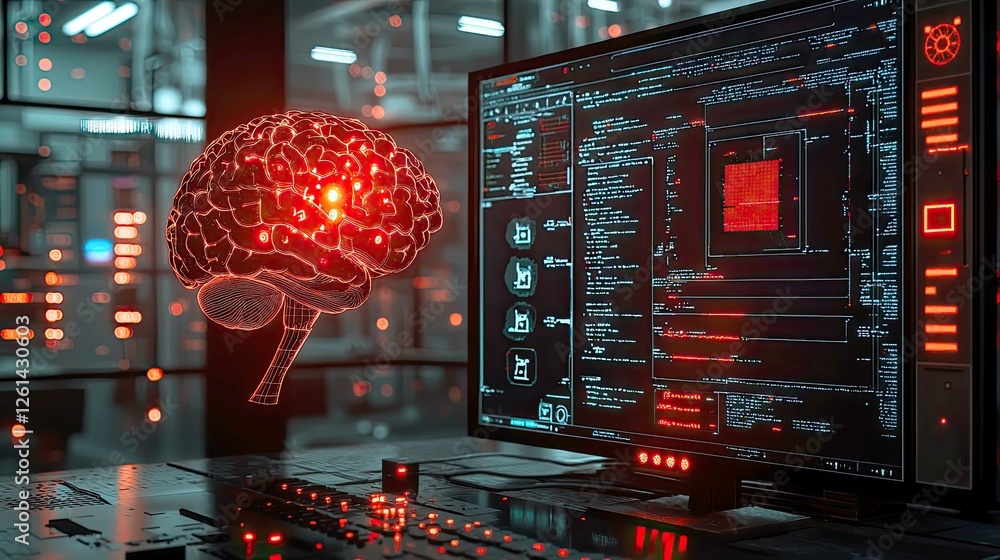 Poster digital brain: exploring the intersection of artificial intelligence and human thought