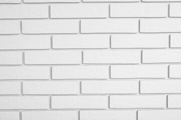 Texture of white brick wall