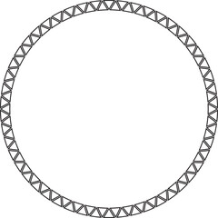 african triangle circular frame with copy space for text or design