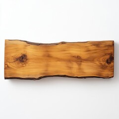 Wooden Sign Blank Canvas for Custom Messages on Pure White Background