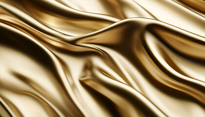 Fototapeta premium Luxurious gold foil texture background with shiny metallic surface