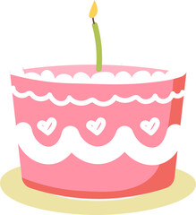 Birthday Cake With Candle