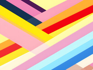 Colorful, stripes, vibrant, overlapping, bright, dynamic, intersecting, bold, modern, abstract, geometric, vivid, energetic, multicolored, layered, lively, eye-catching, radiant, cheerful, playful, co
