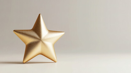 Obraz premium A detailed 3D golden star