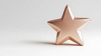 Fototapeta premium A detailed 3D golden star