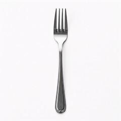 Fork isolated on a white background. 3d render illustration.