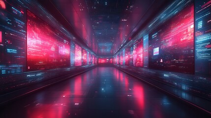 Captivating advertising campaign illustrated as vibrant digital ads surrounded by animated graphics showcasing marketing campaigns and promotional content