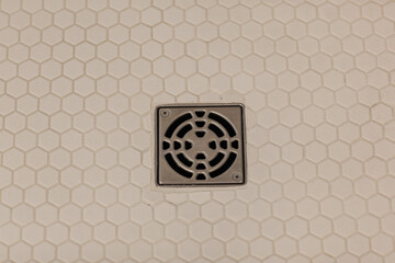 Panorama Drain plug in a shower cubicle floor