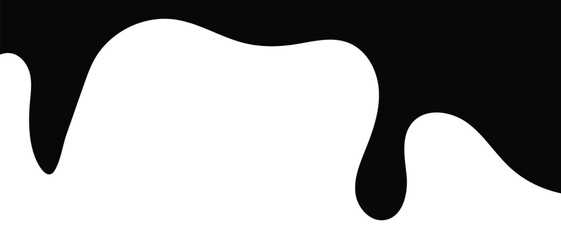Black and silhouette liquid drop icon, flowing, oil dripping stain and Water drop icon, rain drop, ink drop icon. vector illustration.