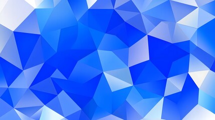 Fototapeta premium Abstract Blue Geometric Background with Triangular Shapes and Depth